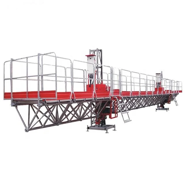high work efficiency construction mast climbing working platform