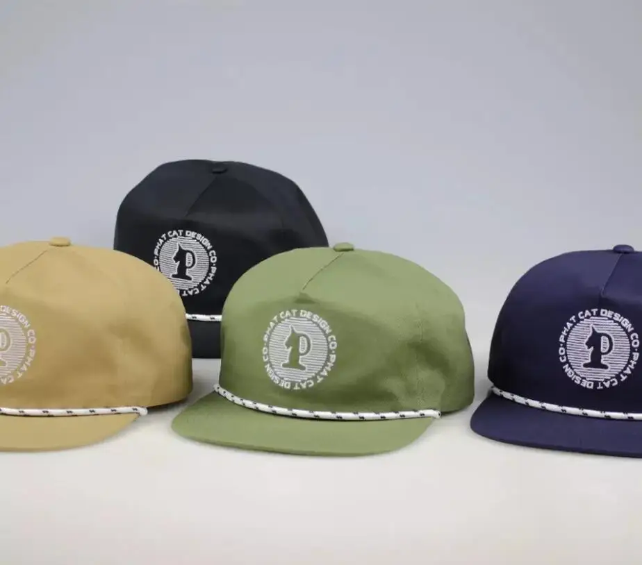 Кремовое 5 панель Custom One Direction Snapback шляпы простые заплата вышивки пустой веревкой Билл кепки