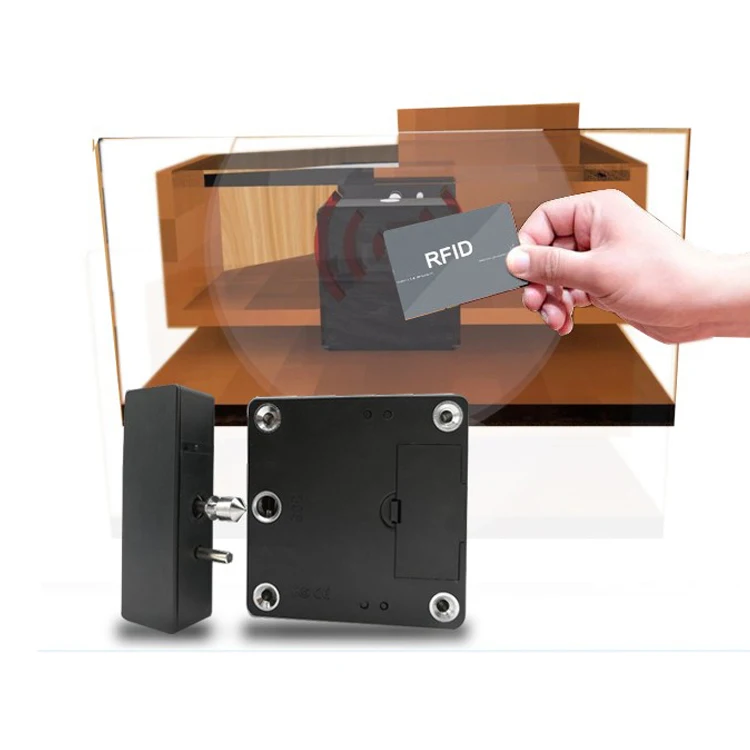 KERONG Electronic Smart Keyless RFID Hidden Furniture Cabinet Drawer Lock for Home or Office