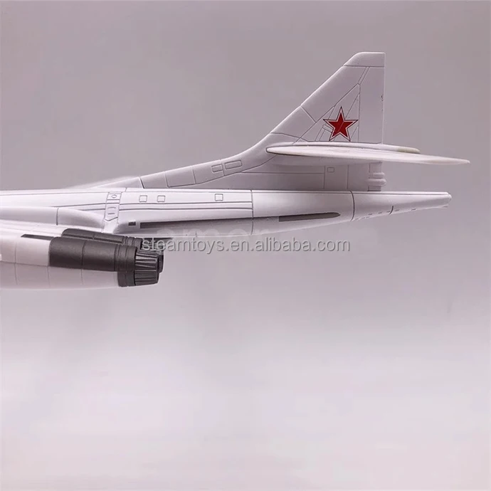 Tu-160 Blackjack Strategic Bomber with Landing Gear and Bracket Russia Aircraft Metal Military Model Diecast Plane Model
