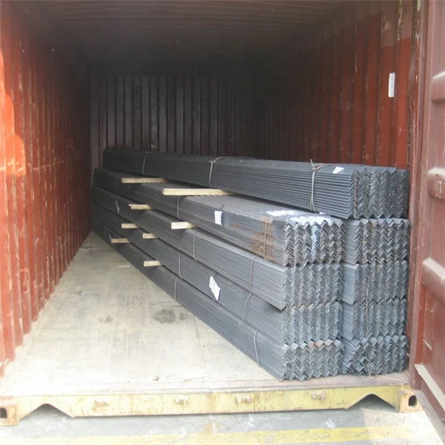 Fence Windows Easy Bending Cutting Punching Welding ANSI Standards Hot Rolled ASTM A36 Black Steel Angle Iron Bar 2x2 Sizes