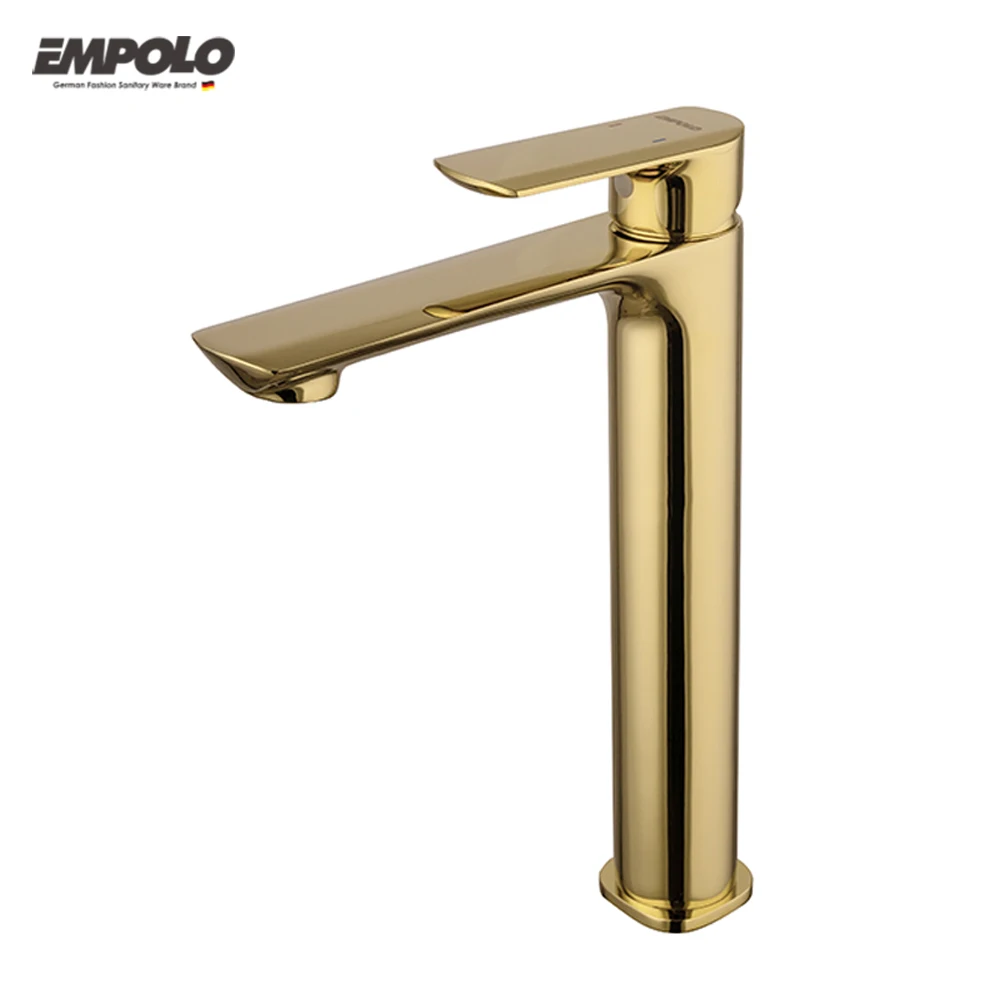 Free bathroom package plan gold faucet beveled faucet washer brass water tap