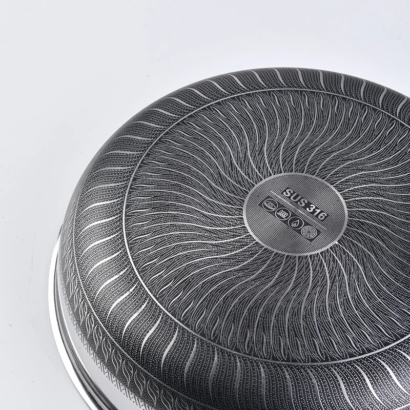 316 Stainless Steel Honeycomb Non Stick Barbecue Plate Outdoor Camping Frying Baking Pancake Pan Non-stick Cookware