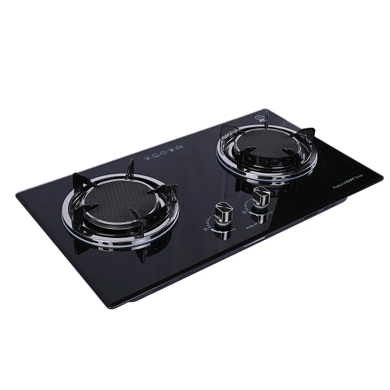 2021 Modern New Design Black 2 Burner Gas Stove Mix Induction Cooker And Built In Gas Cooker Gas Cooktop 2 Burner