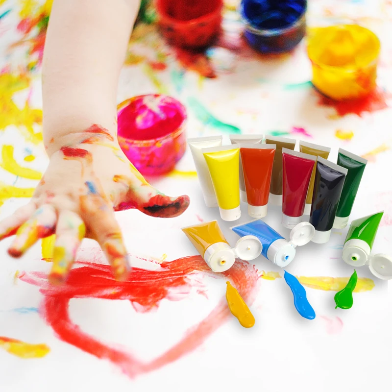 KHY Mix Your Own Mess Free Magic Funny For Kid Fun Paint Set Draw Baby Finger Painting Kit