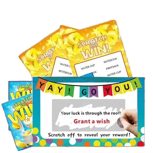 Custom Scratch Cards Free Sample Business Scratch Off Cards Lottery Tickets Win Cards Scratch Off to Reveal Your Reward