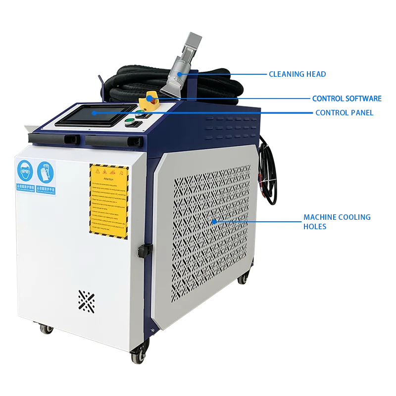 Laser cleaning machine 1500w 2000W 3000W cost-effective cleaning  rust removal laser machine