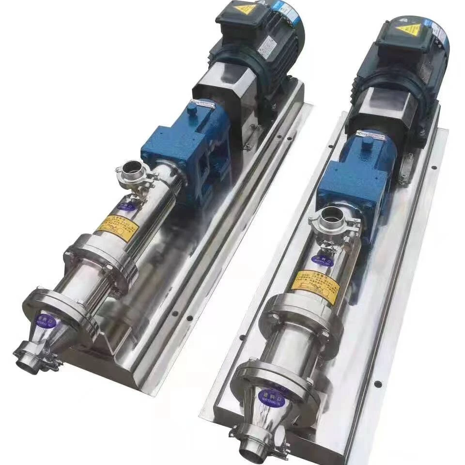 Sanitary Single Screw pump progressive cavity pump with reverse flow capabilities Screw Pump For High viscosity liquid