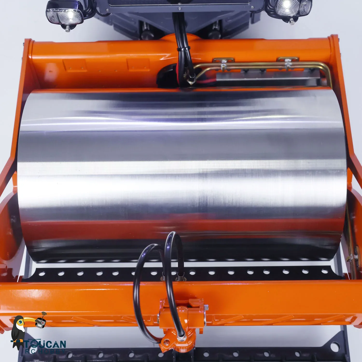 1/14 Metal RC Hydraulic Road Roller LESU Aoue-H13i Radio Control Construction Truck Assembled Painted Model Toy THZH1563