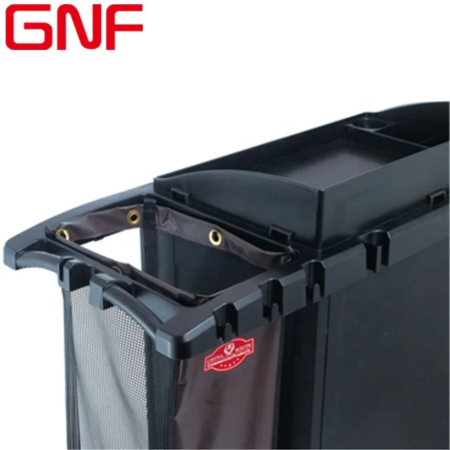 GNF Hotel Room Plastic Housekeeping Cleaning Trolley Carts Service Cart with