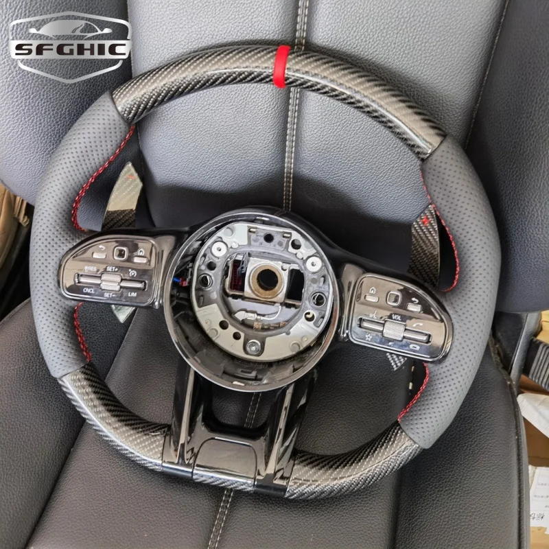 Кованый руль из углеродного волокна для Mercedes Benz AM-G S Class W204 W205 W166 C300 E C350 CLAS550 W203
