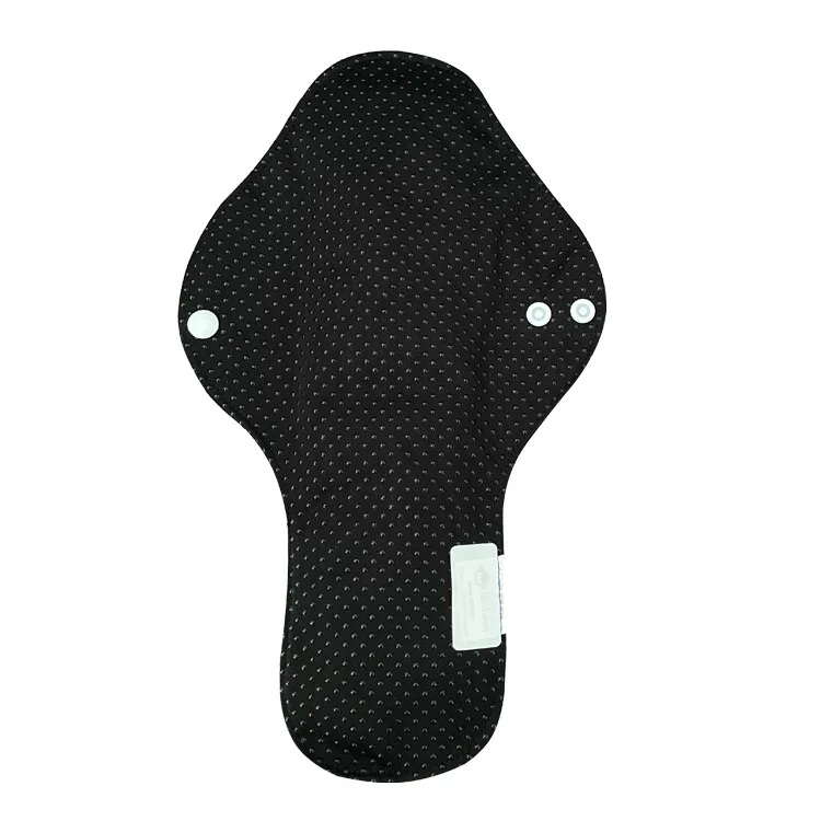 No-Slip  Silicone coating Waterproof PUL  sanitary pads  Super Absorbent OEM size Bamboo charcoal menstrual pads