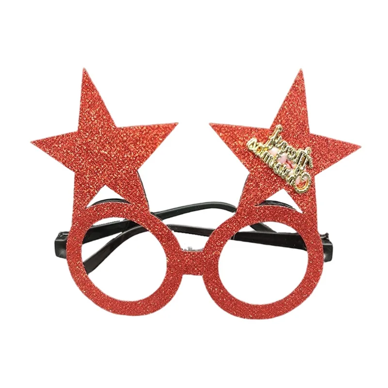 Christmas glass ornaments party decoration gifts Santa Claus and tree glasses 2022 Merry Christmas family toys deer horn