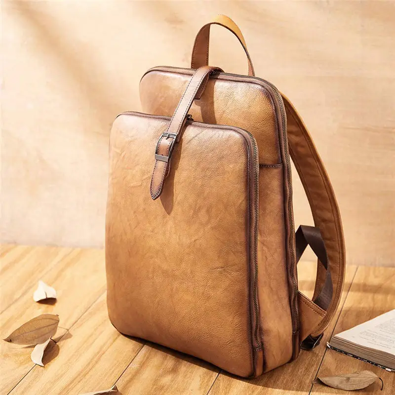 Large Shoulder Messenger Business Office Briefcase Laptop Sleeve Case Leather Laptop Backpack Bag