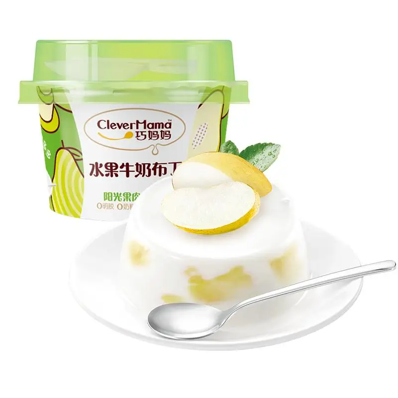 Clever Mama 85g Low Fat Zero Gelatin Wholesale Pear Halal Fruit Coconut Konjac Jelly Pudding