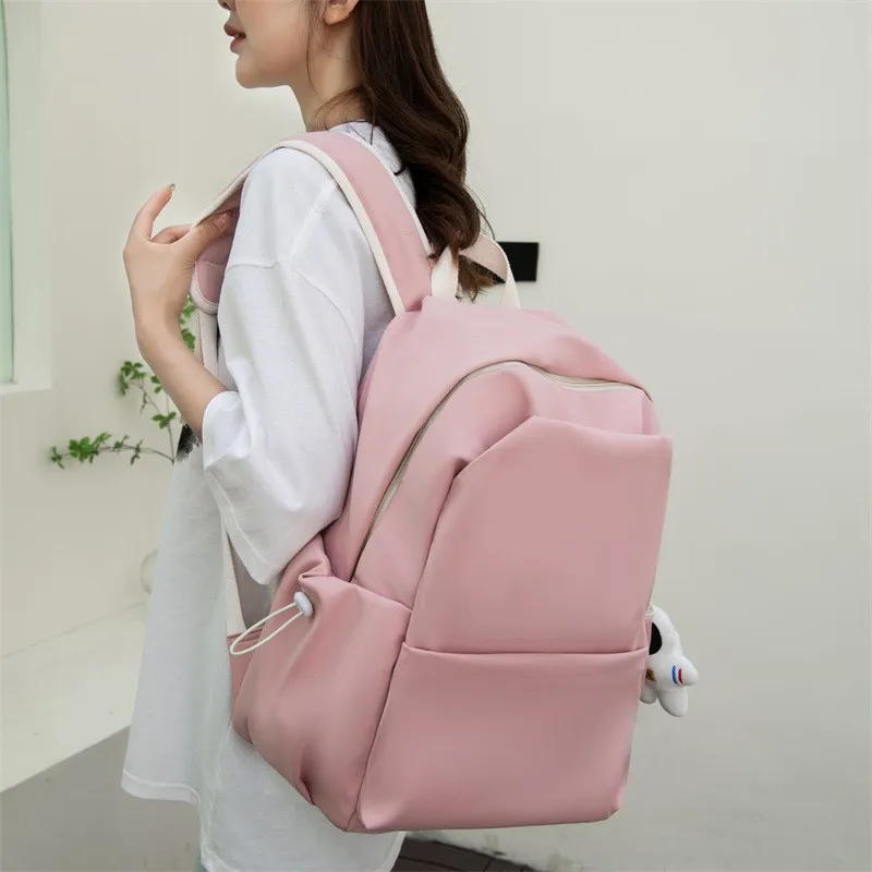FREE SAMPLE College Student High School Backpack for Teen School Bags Women Nylon Bookbag Large Youth Casual Korean Bagpack