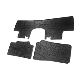 All Weather Rubber Vehicle Floor Mats for Jeep Wrangler JK