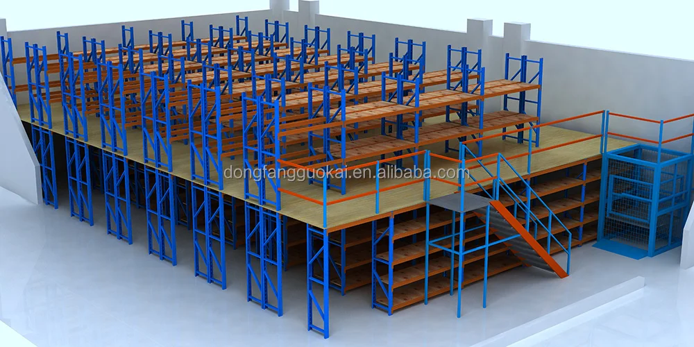 Стальная рама чердак Лофт Мезонин стеллаж система складов платформа для хранения стеллаж Мезонин пол