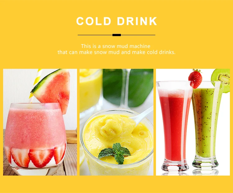 china supply commercial small portable ice slush machine/fruit snow mud making machine