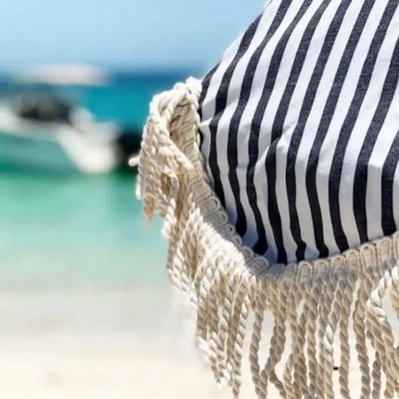 Custom Luxury Hot Indian Beach Umbrellas Wooden Pole Cotton Tassel Fringe Garden Sun Outdoor Parasols