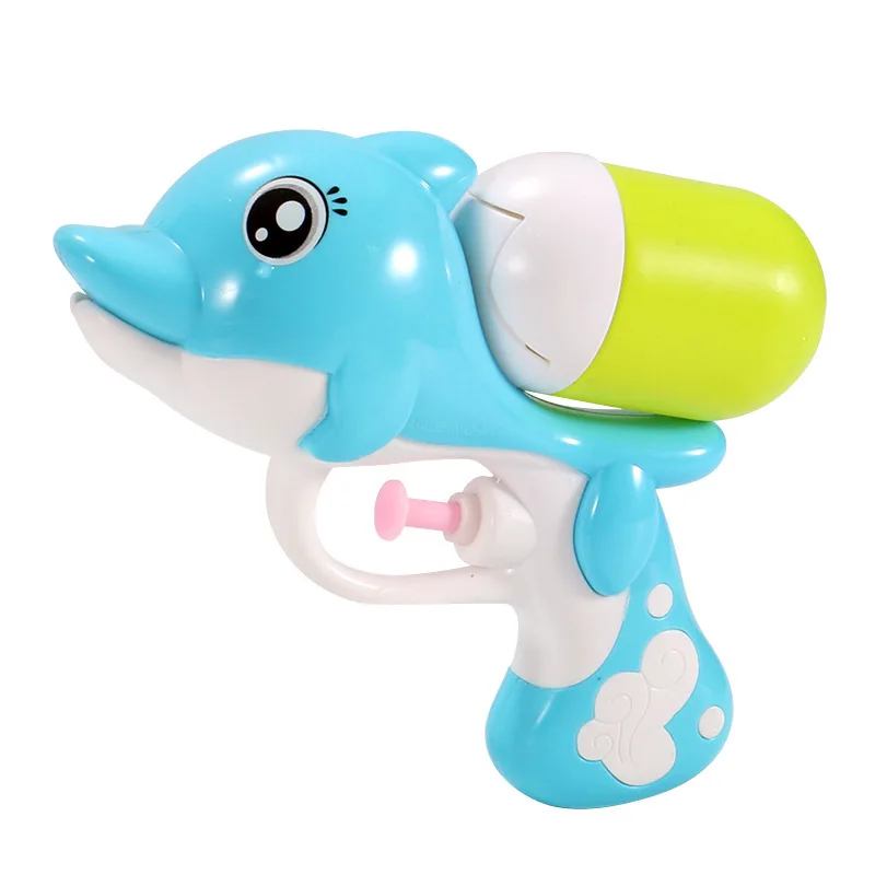 2024 kids pool toys mini small water gun wholesale high quality plastic fish dolphin ducks cartoon squirt water gun