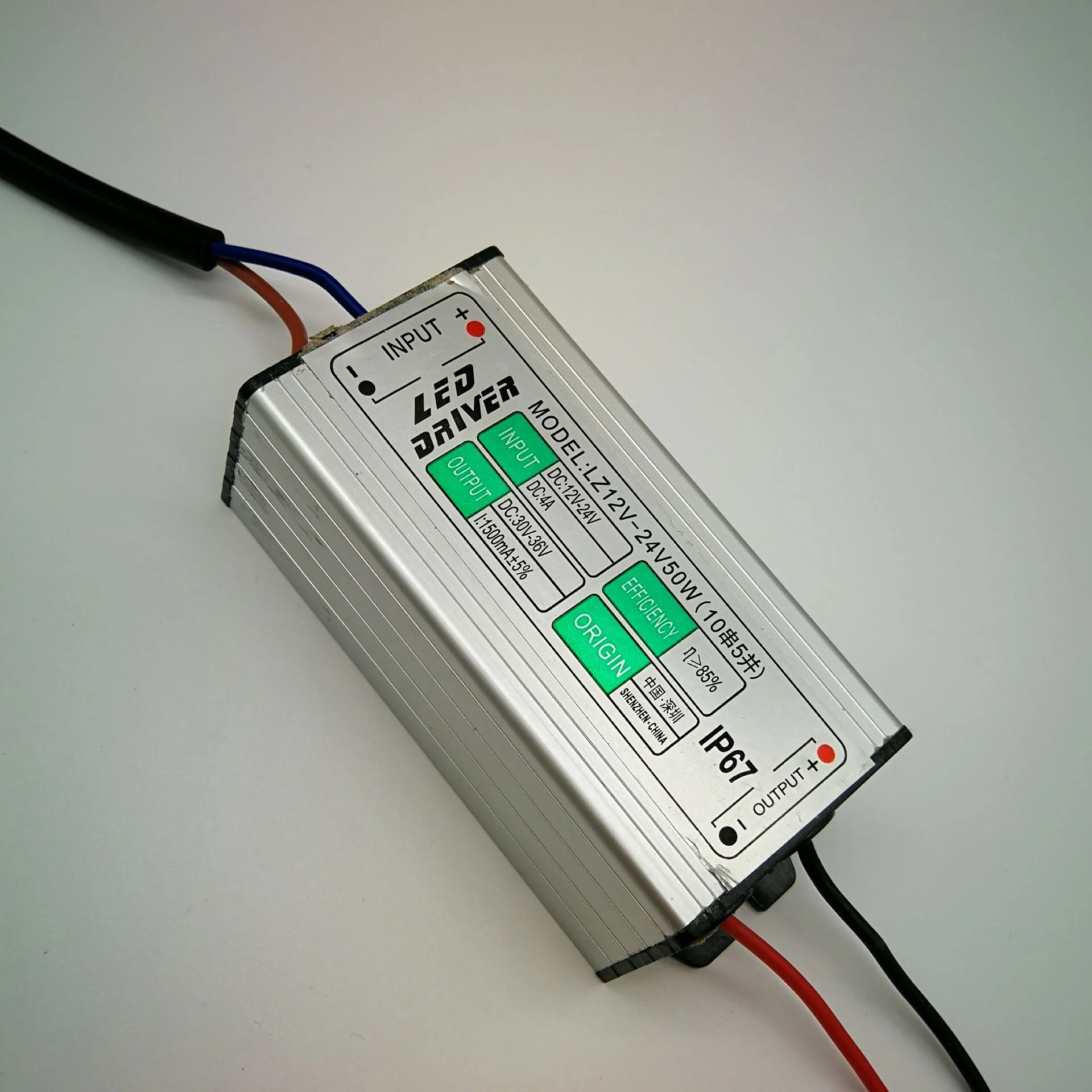 Constant current 50W 1500mA boost led driver 12-24vdc input for solar lamp