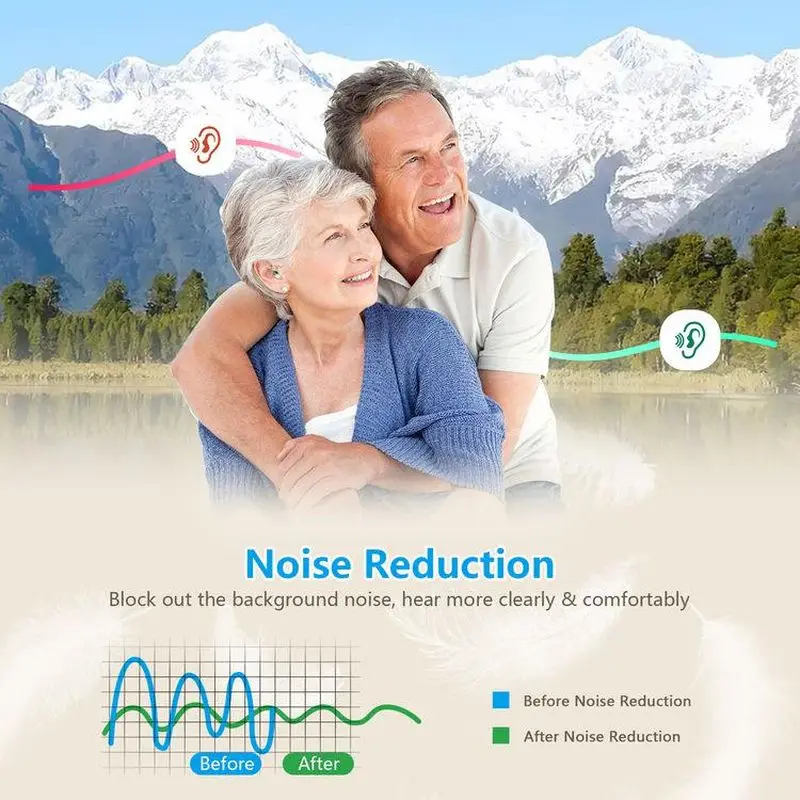 Professional Elderly Rechargeable Digital Hearing Aid Sound Amplifier Noise Reduction Adjustment Deafness