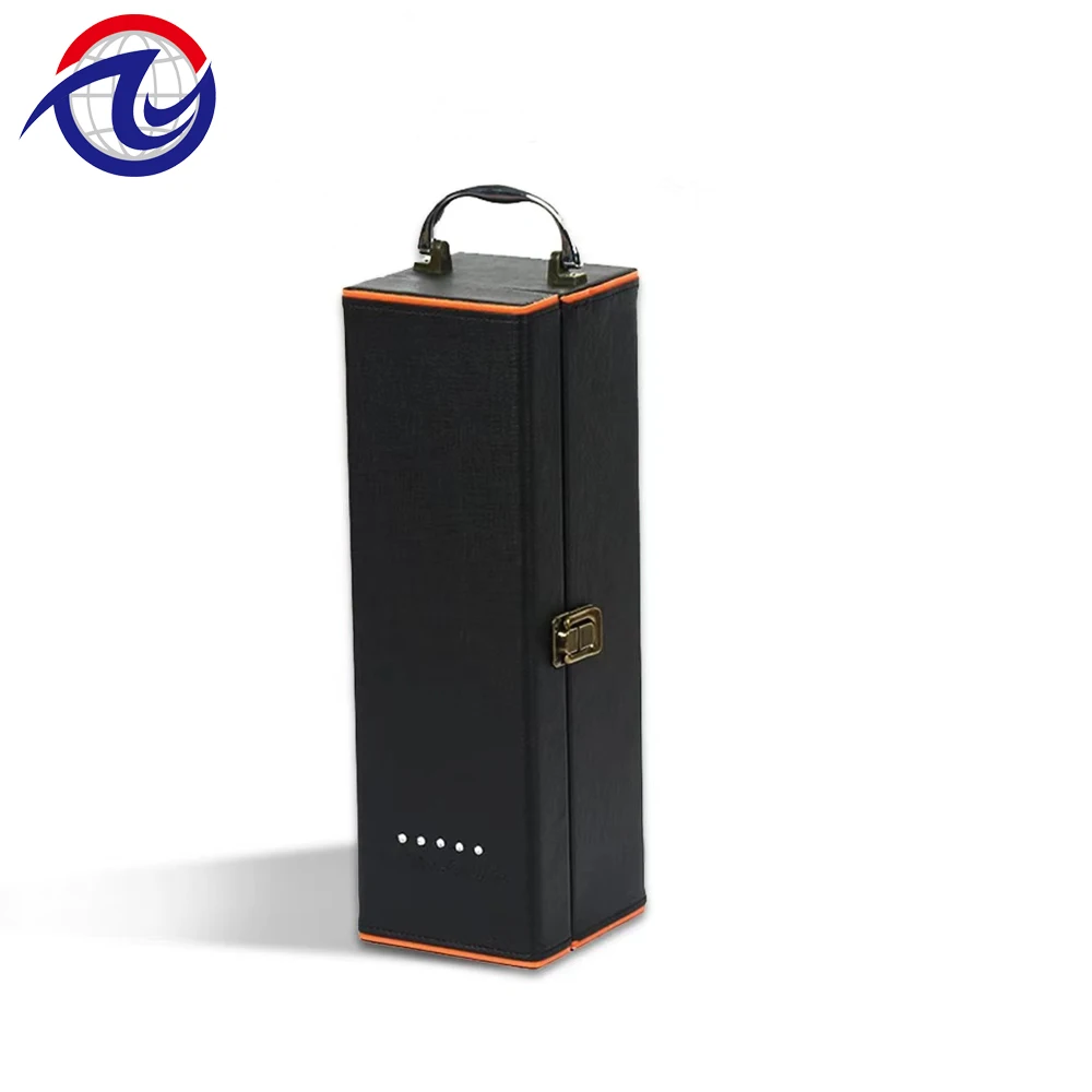 Custom Thick Handles Bag paper wine beer bottle carrier packaging boxes