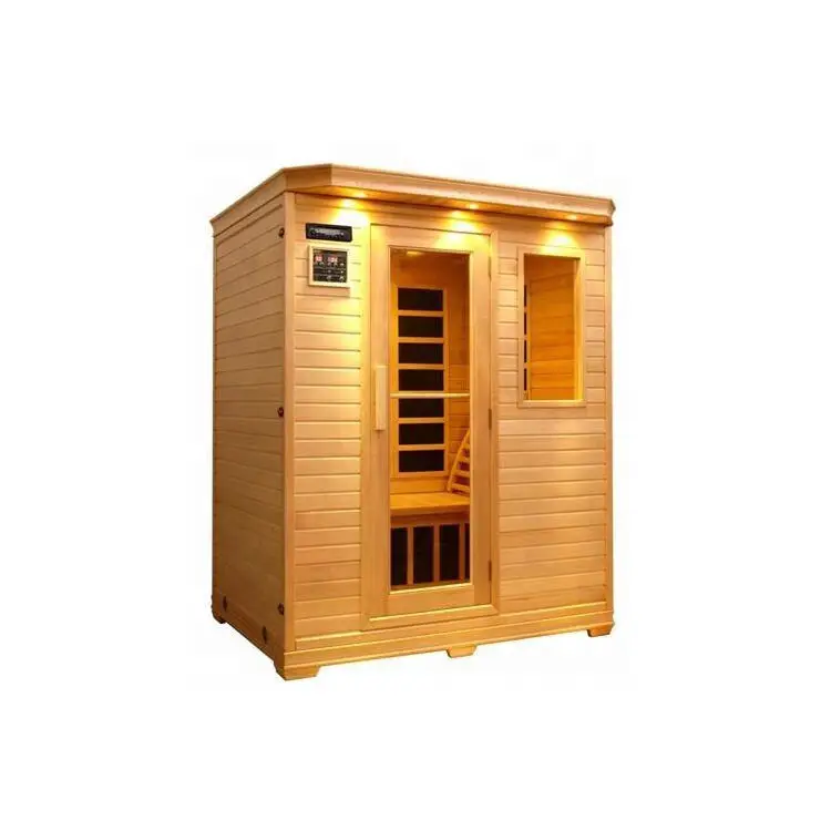 Saunaking Full Spectrum Therapy Indoor 1*3 Persons Sauna Wooden Household dry Red Light Sauna Cabinet Room