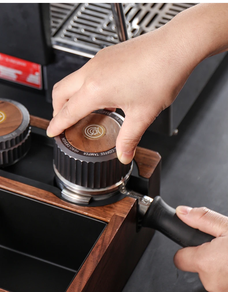 zeroHero custom 51mm stainless steel cafe palm coffee espresso tamper