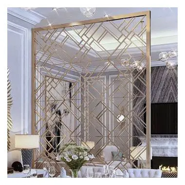 Islamic Design Sus316 Powder Painting Partition Screen Stainless Steel 304 316 Mirror Surface Window Grill For Shop