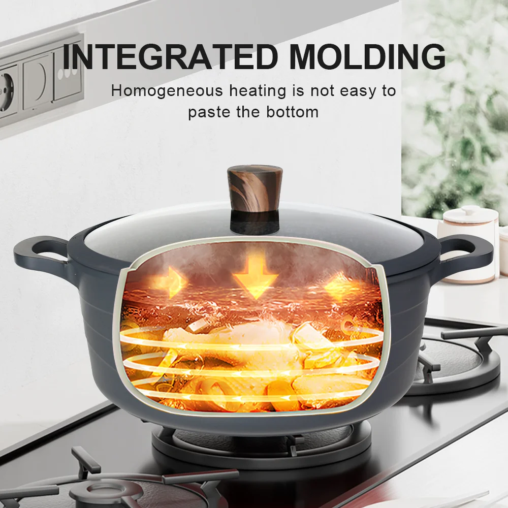 Donnor new arrival wave 15pcs non stick granite cooking pot set cookware sets ceramic cookware set