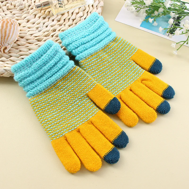 Factory directly Best china Winter Mittens Warm Factory Price Wholesale Low MOQ lady knit winter gloves