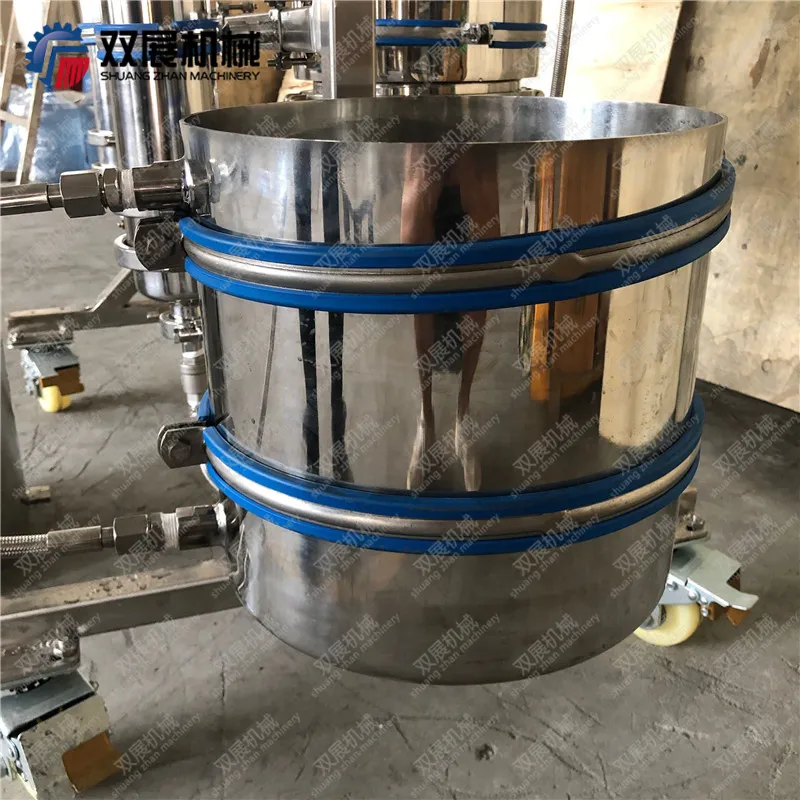 10-12lb stainless steel closed loop extracting system with material column jackted solvent tank
