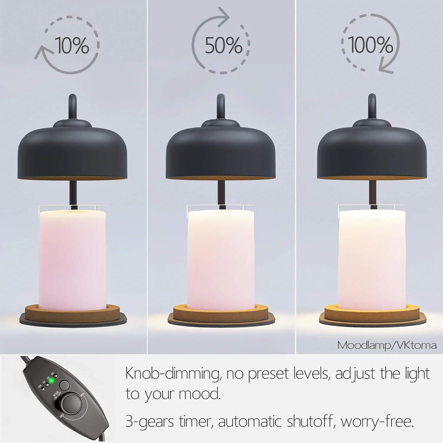 Timer Halogen Bulb Home Decor Electric Aromatherapy Candle Warm Lamp