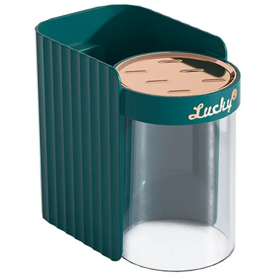 Magnetic Suction Mouthwash Cup Set Storage Rack Non Perforated Tooth Cup Rack Simple Toothbrush Cylinder Rack Wall Mounted Tooth