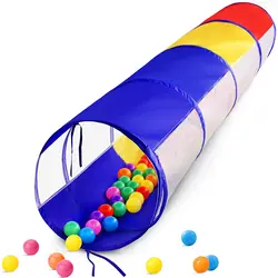 5pc Kids Ball Pit Tent and Tunnel Toddler Jungle Gym Baby Play Tent with Play Crawl Tunnel Toy for Boys infants Children