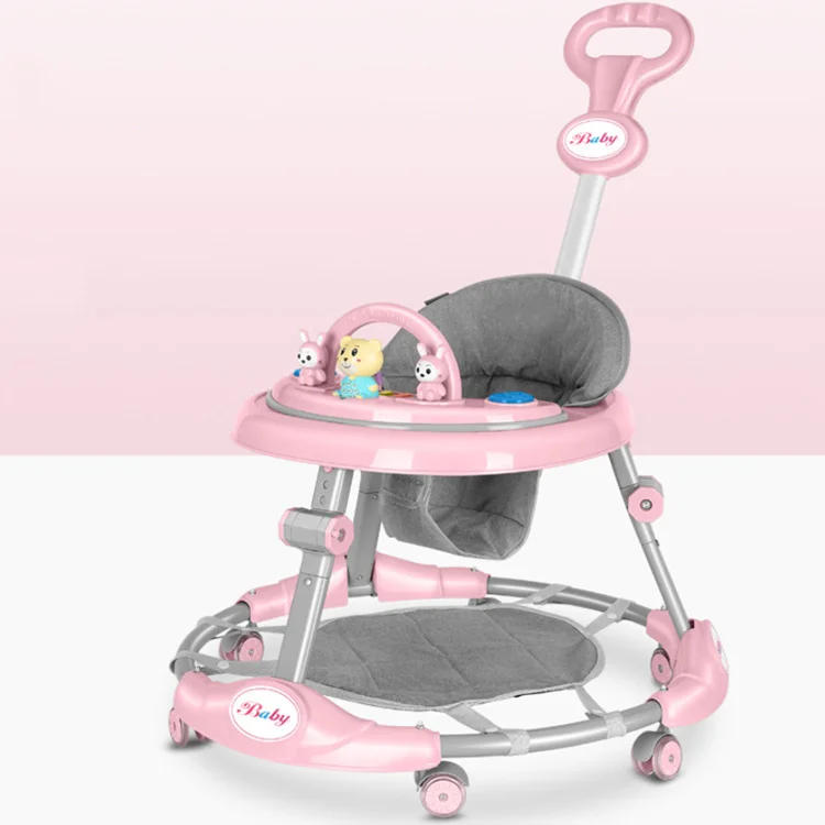 2023 china modern cheap music baby walkers 4 in 1 sit-to-stand learning walker kids walker baby with wheels and seat on sale
