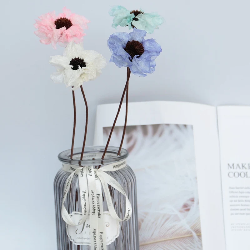 Yunnan Factory Artificial Flowers Sola Wood Flower wooden flowers for vase decoration