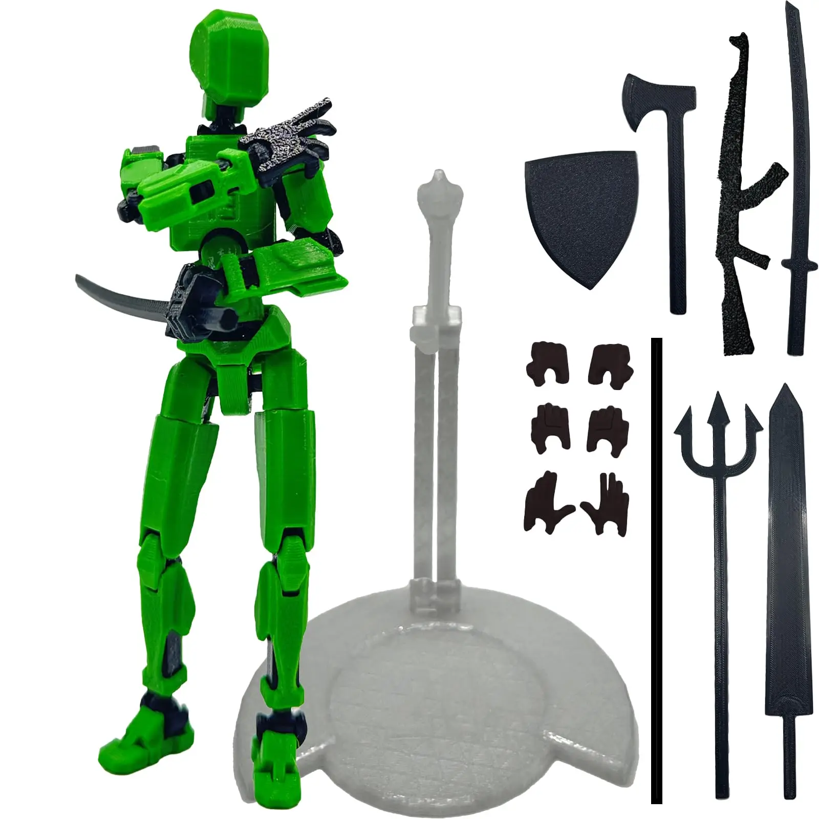 Custom Size Color 3D Printed Creative Action Figure Lucky Doll 13 movable joint Robot Action Figure DIY Figure Toy