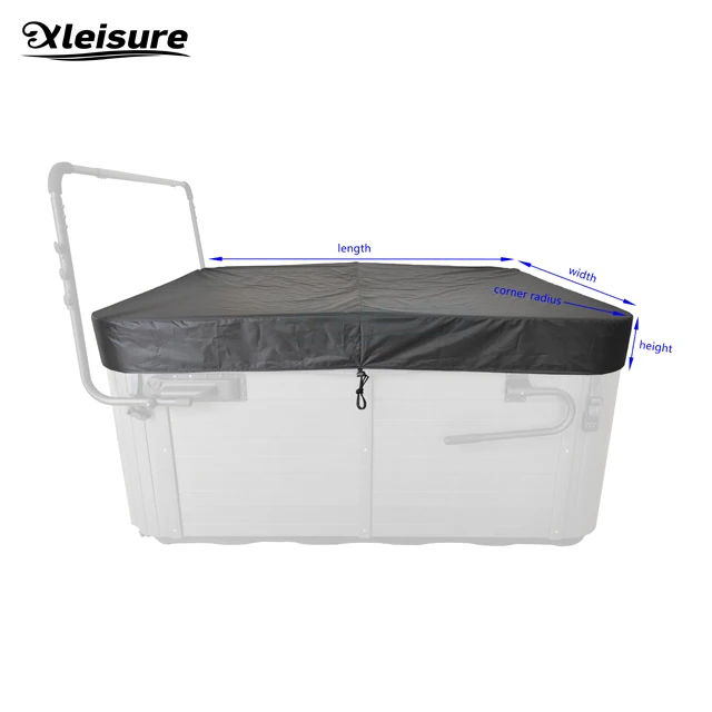 China Manufacturer Oxford cloth spa bag waterproof hot tub cover cap black hot tub dust-proof cover hot tub cover protector