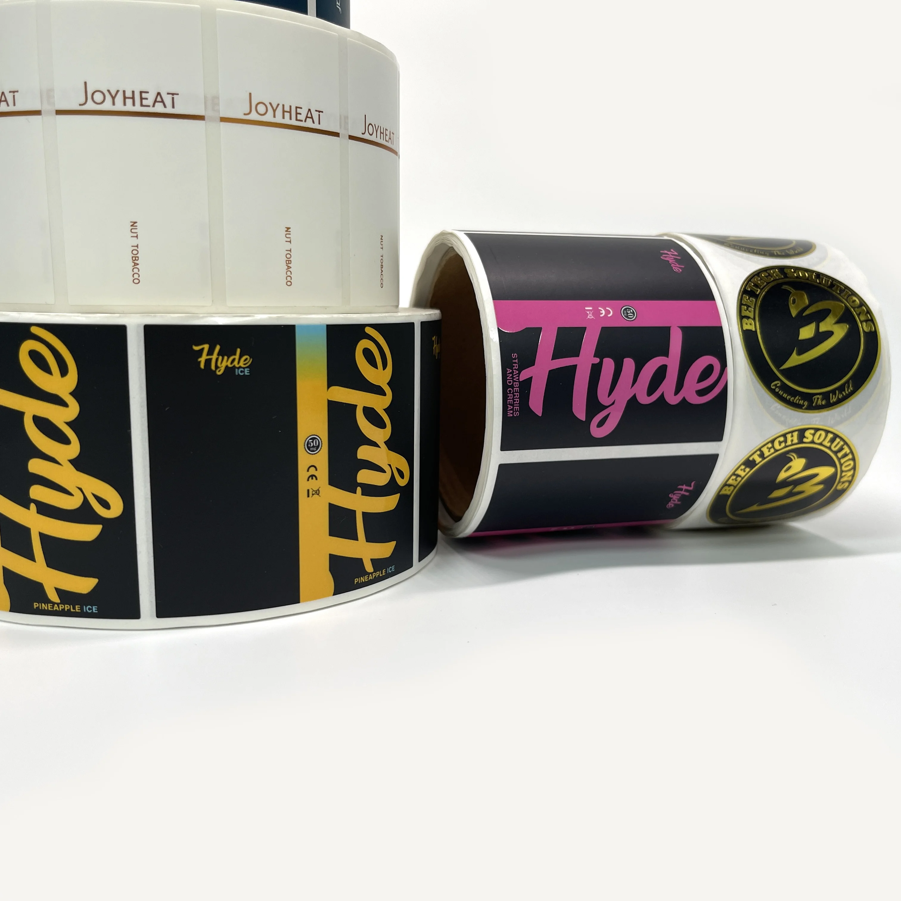 Custom sticker printing private label cosmetics packaging box strong adhesive paper sticker custom label medicine