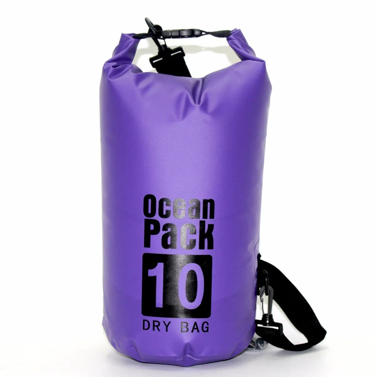 Factory Wholesales 2L/3L/5L/10L/15L/20L/30L 500D PVC Outdoor Waterproof Dry Bag Ocean Pack Dry Bag for Diving Swimming