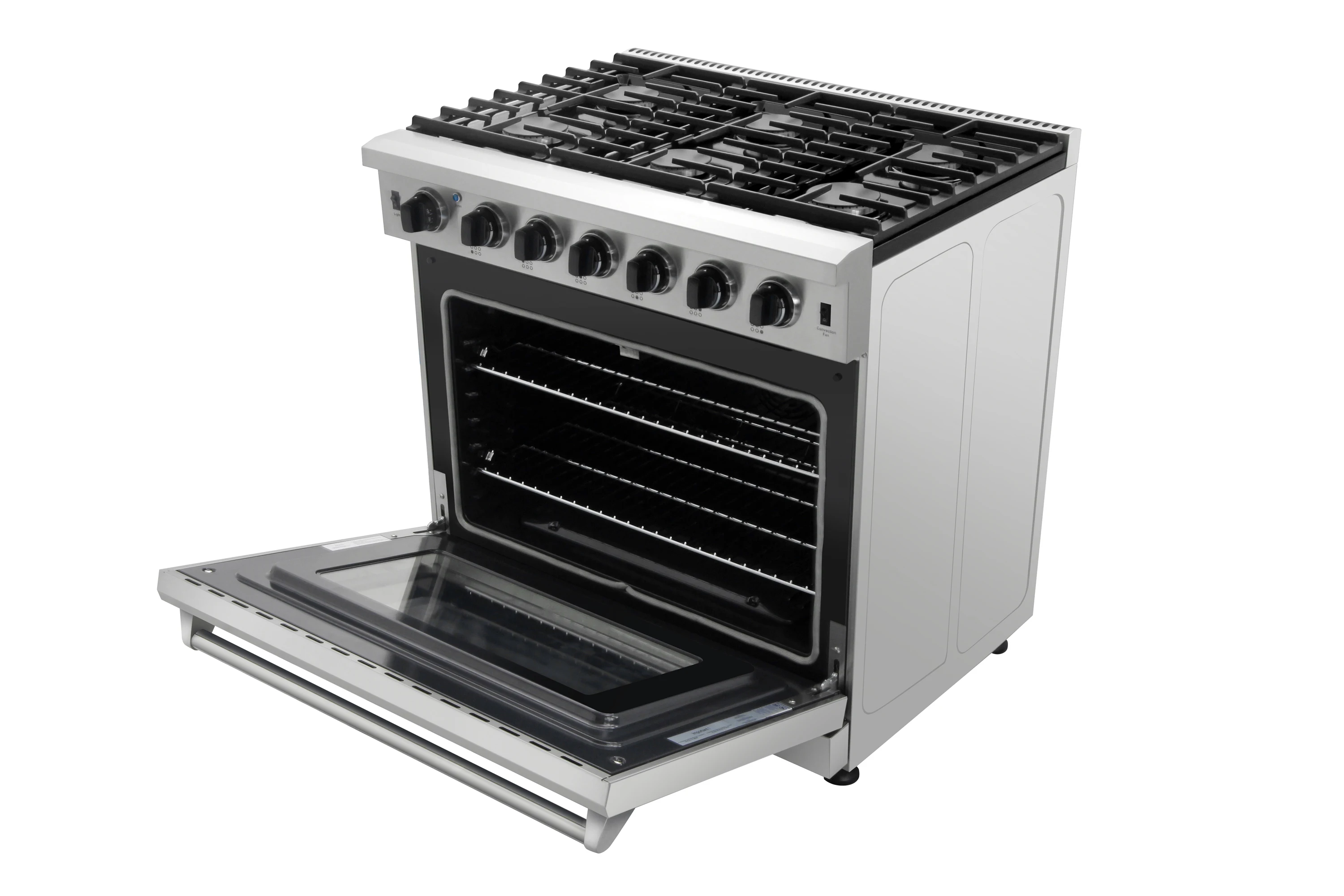 6 Burner 36 inch All Gas Range Freestanding 5.8 cu.ft Oven Capacity With The Kitchen Cooker