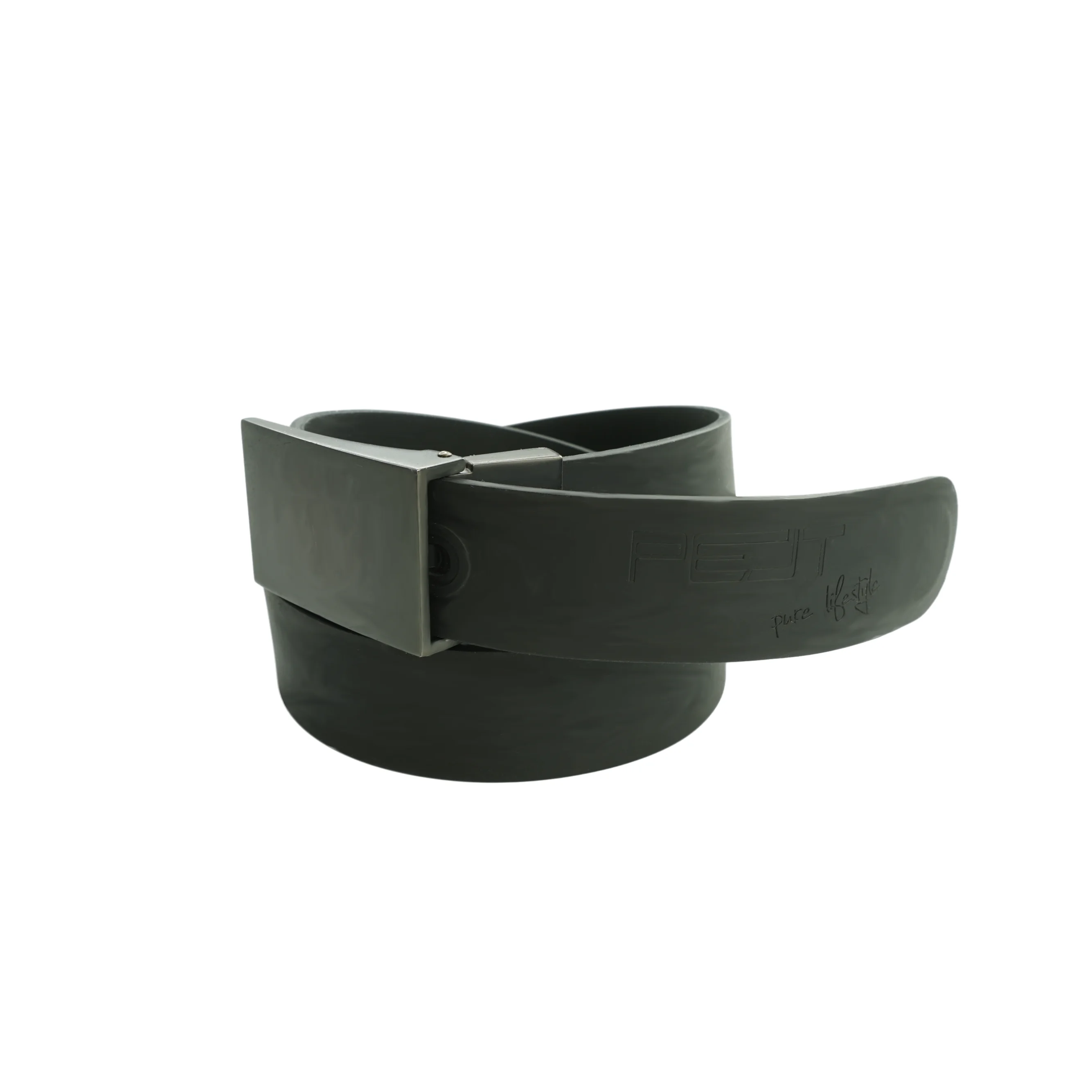 Customized Eco-friendly Plating Buckle Silicone Belt Trendy Casual Golf Sport Rubber Belts For Women