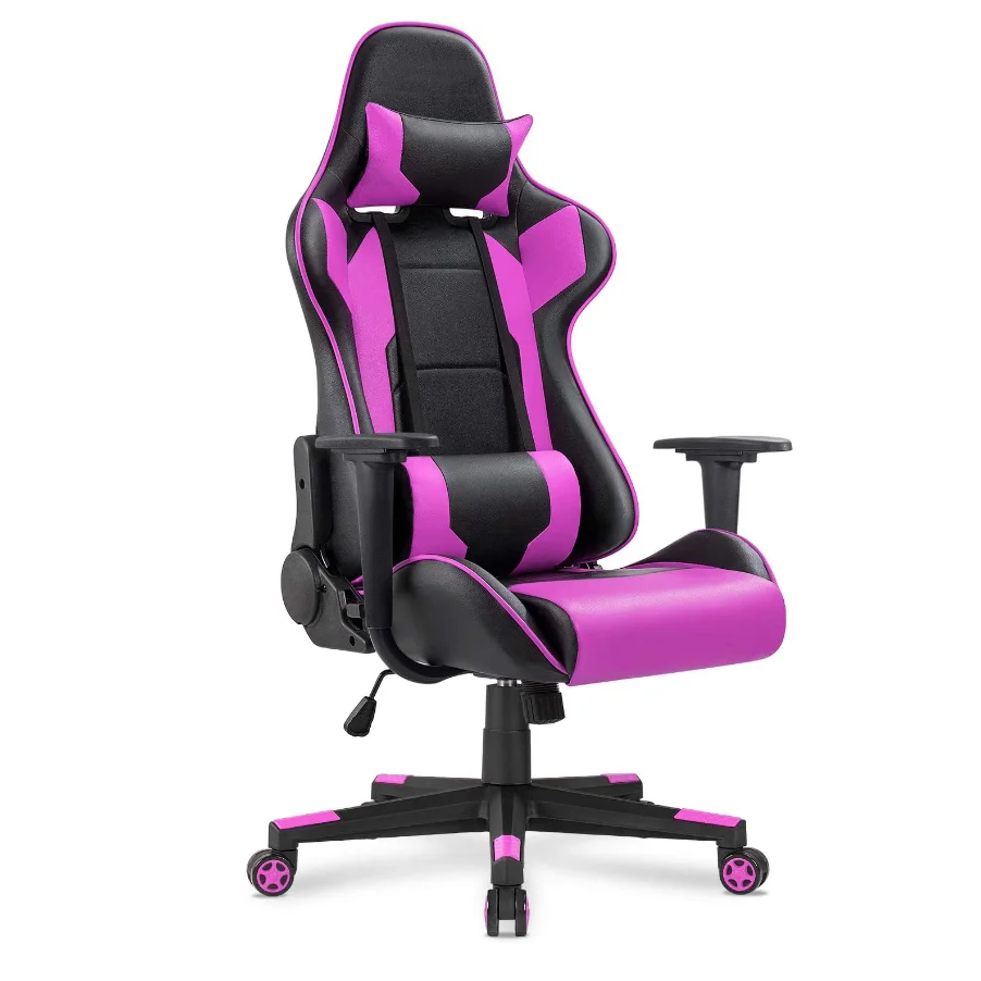 Игровое игровое кресло из искусственной кожи