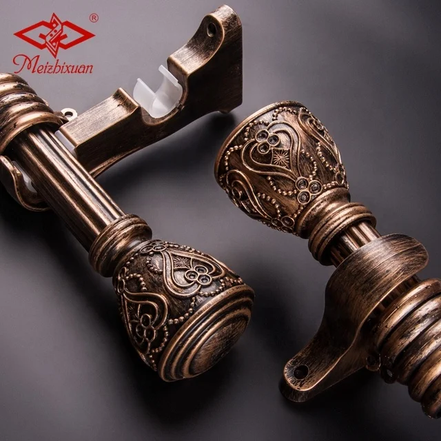 Curtain Rod Set Aluminium Roman Curtain Shade Rail Aluminium Curtain Rail For Classical Home Decoration
