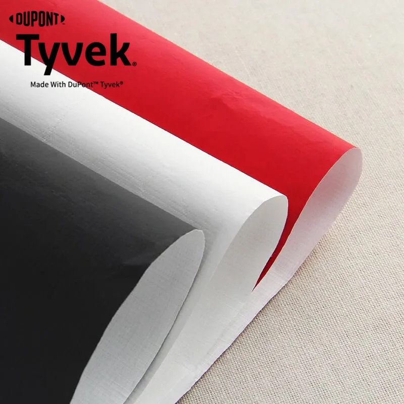 PU coated tyvek 1443R paper rolls for bags and jackets