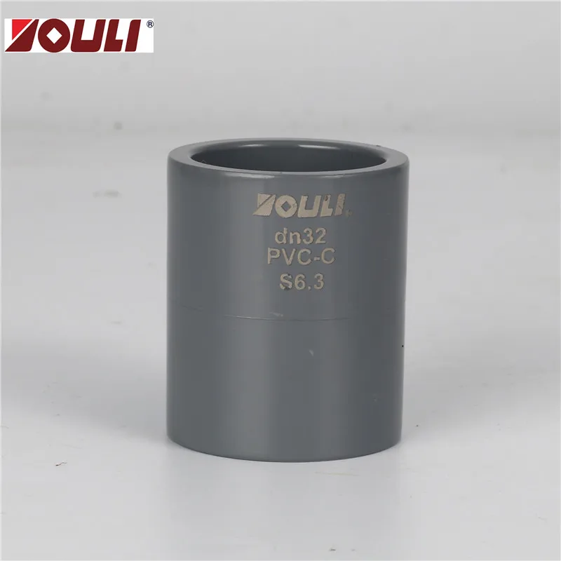 
YOULI PVC/CPVC High Pressure Pipe Fittings Coupling Socket with large size DIN/ISO/ASTM 
