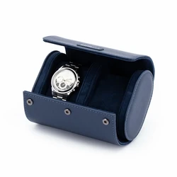 Custom Best Gift Waterproof Multi-purpose Waxed Canvas Watches Straps Storage Bag Travel leather Watch Roll